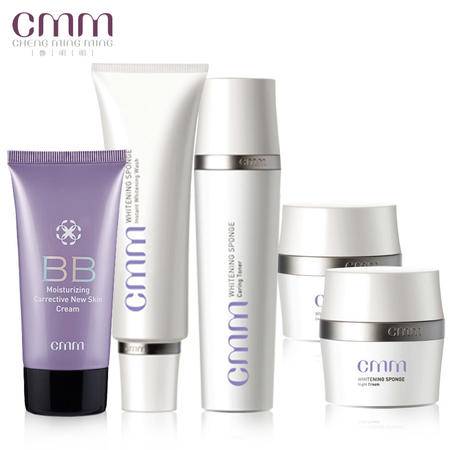 郑明明美白海绵四件套 专业护肤与完美妆容的完美结合